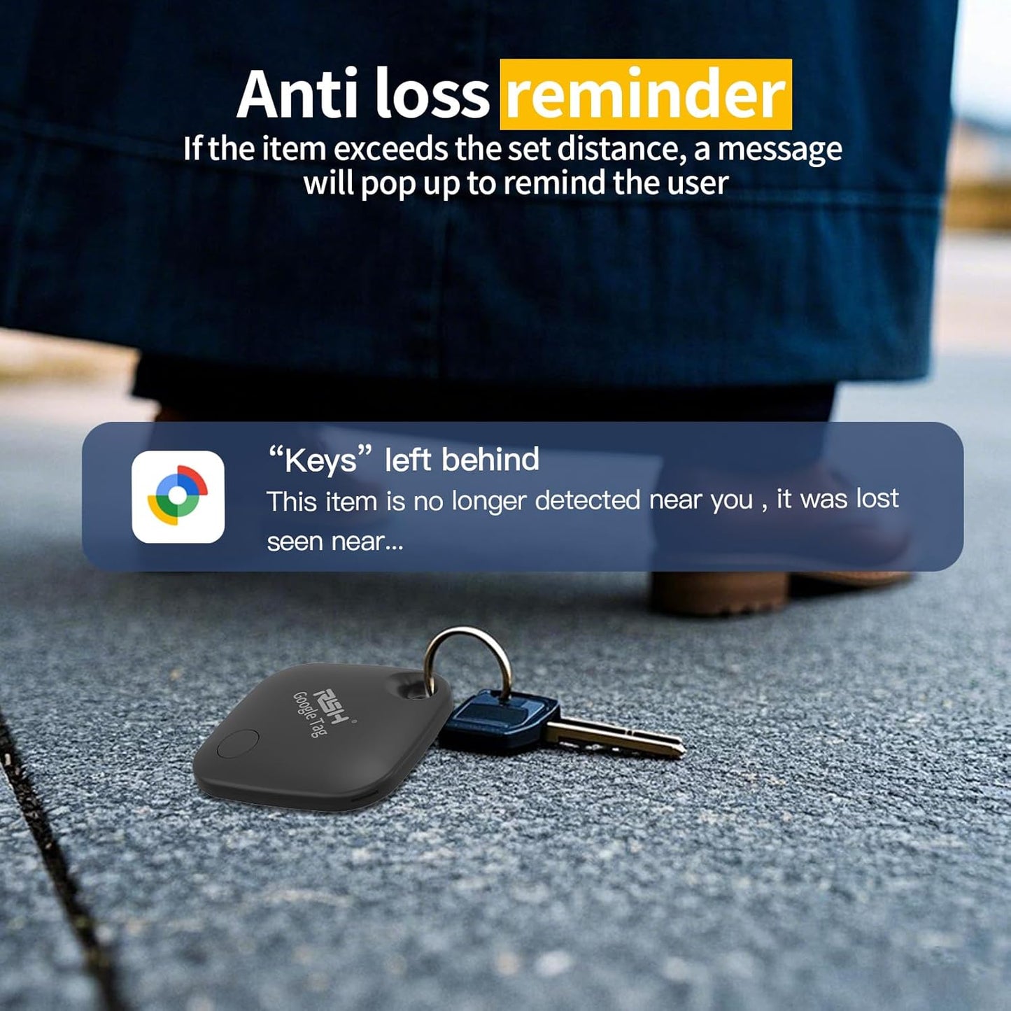 Air Tracker Tag for Android 4 Pack Luggage Tracker Tags 2026Update Works with Google Find Hub App Bluetooth Tracker Key Finder Item Locator for Luggage, Backpack, Suitcases, Replaceable Battery