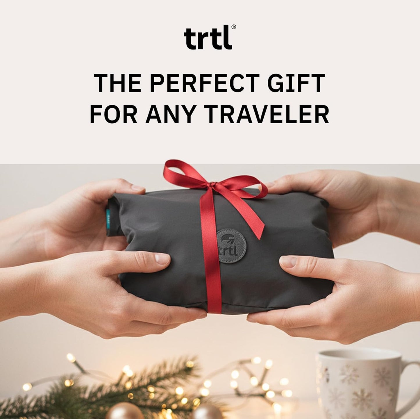 trtl Pillow - Scientifically Proven, Super Soft Neck Support Travel Pillow for Sleeping - Lightweight and Machine Washable - Ergonomic Design for Traveling on Airplanes, Cars, and Trains - Coral