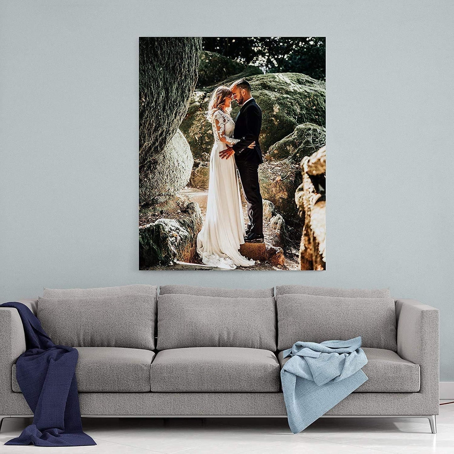 P&L ART. Personalized Custom Canvas Prints: Photo On Canvas Transform Your Photos into Stunning Framed Wall Art Digitally Printed Photo To Canvas Ideal for Home Decor Gifts Keepsakes Framed 18X24