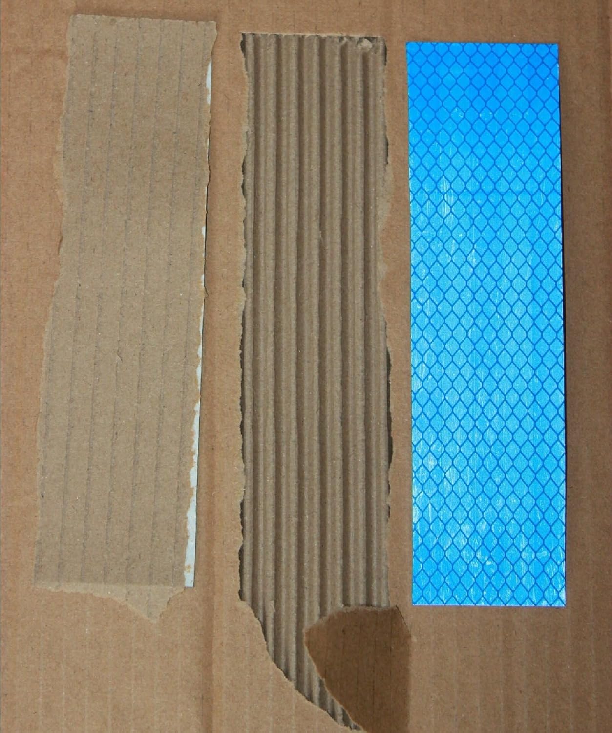 Non Fading Blue Reflective Stickers 1 inch X 6 inch, Outdoor Waterproof High Visibility Warning Safety Adhesive Reflector Tape (100 Pcs)