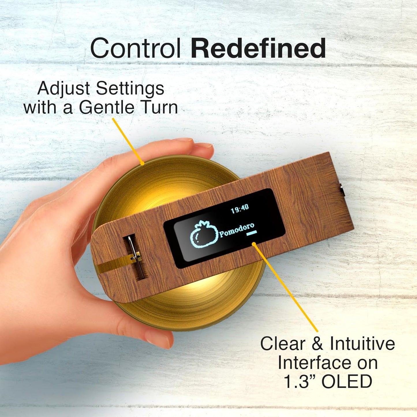 Pro Timer P2 - Elegant Wooden Pomodoro Timer - an Original Productivity Tool with Magnetic Memo Board – High-End Quality Desk Device for Focus, Meditation & Productivity - Ideal for Work & Study
