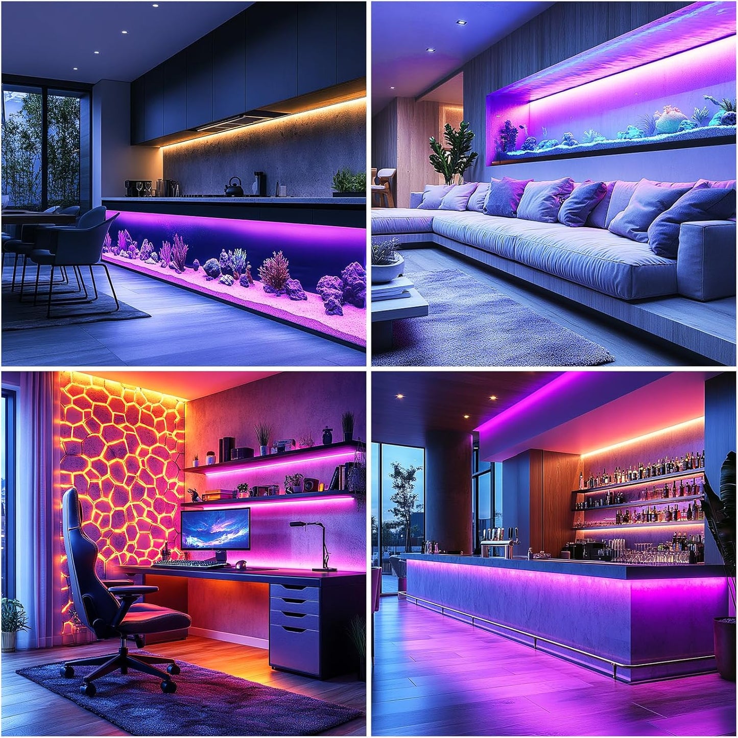 Short LED Strip Lights Purple 5V USB Not Dimmable Flexible COB LED Rope Lights 320LEDs/m Purple Super Bright Bendable Small Tape Lights for Living Room TV Lights Decoration (3.28FT/1M)