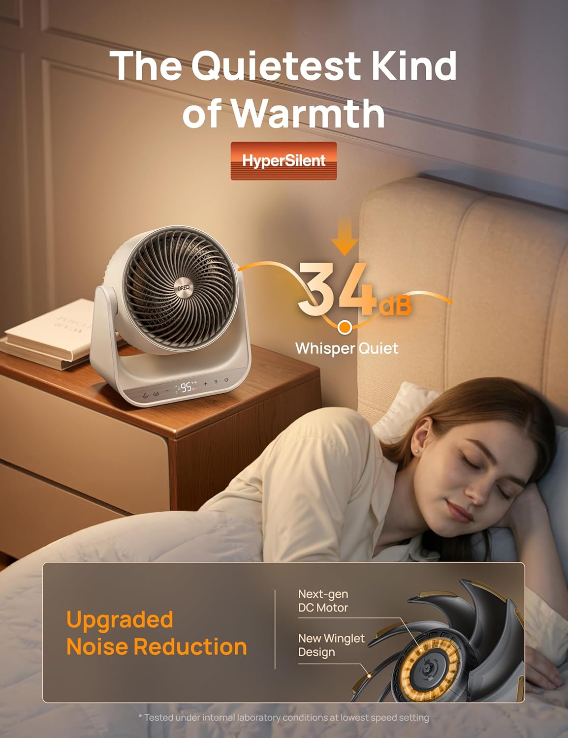 Dreo Whole Room Heater 714, 60° Vertical & 90° Horizontal 3D Oscillating Heating, 12 ft/s Long-Range Circulator, 3 Heat & 3 Fan Settings, Space Heaters for Indoor Use, Bedroom, Office, White