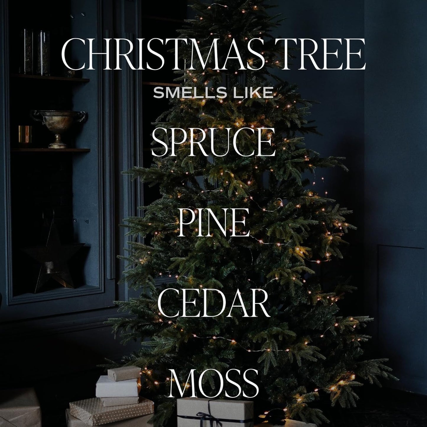 Sweet Water Decor Christmas Tree Reed Diffuser Set - Spruce, Pine Needles, Cedar, and Moss Scented Diffusers - Scent Diffusers for Home, Long Lasting Fragrance, Made in The USA