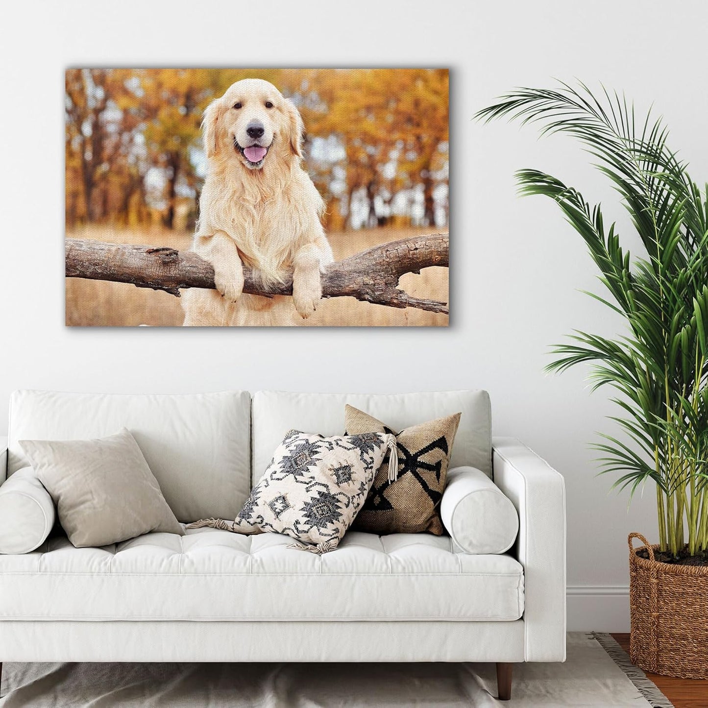 Custom Canvas Prints with Your Photos Personalized Photo Canvas Print Wall Art Customized Canvas Picture Frame Gifts for Pet Baby Family Mom Dad Men Women Couple Boyfriend Girlfriend Framed 32x24