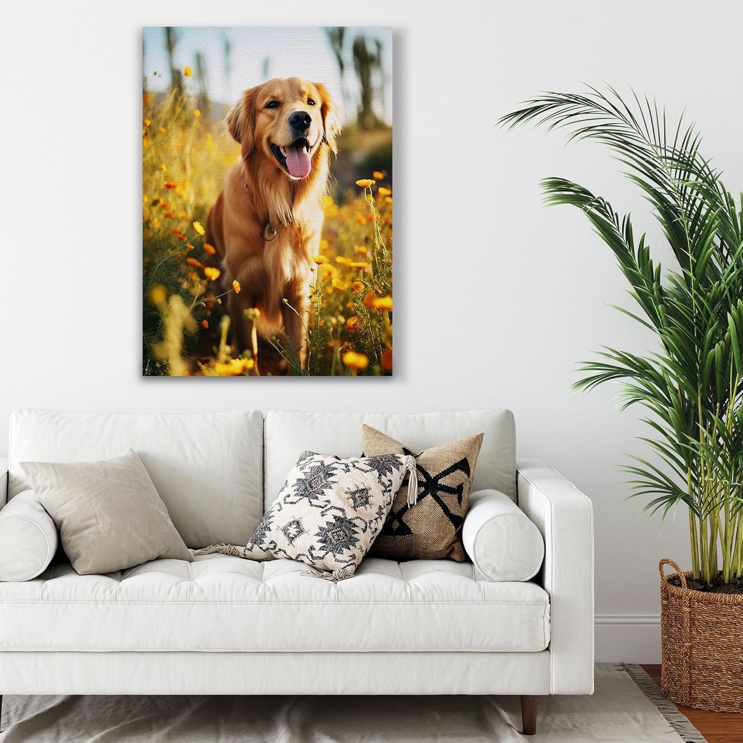 SPECPIX Custom Canvas Prints with Your Photos Customized Canvas Wall Art Personalized Canvas Pictures Gifts for Pet Dog Baby Family Mom Dad Men Women Couple Boyfriend Girlfriend Framed 28x40