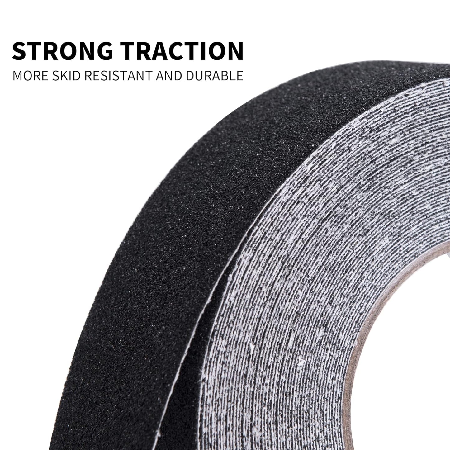 TAPEBEAR Grip Tape Anti Slip Traction Tape 4 Inch x 60Ft, Non Slip Tape Waterproof Heavy Duty Safety Tape for Indoor Outdoor Steps Stairs Treads, Strong Grip