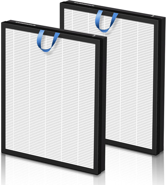 Vital 200S Replacement Filter for LEVOIT Vital 200S and Vital 200S-P Air Purifier, True HEPA and High-Efficiency Activated Carbon Filter, Vital 200S-RF, 2 Pack, White