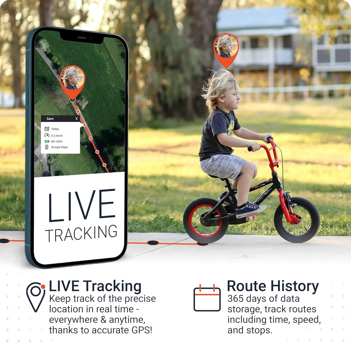 PAJ GPS Easy Finder 4G – GPS Tracker for Kids, Seniors/Elderly & Loved Ones – Real-Time Location Tracker Device, SOS/Emergency Button, Voice Messages, Up to 14 Days Battery - Subscription Required