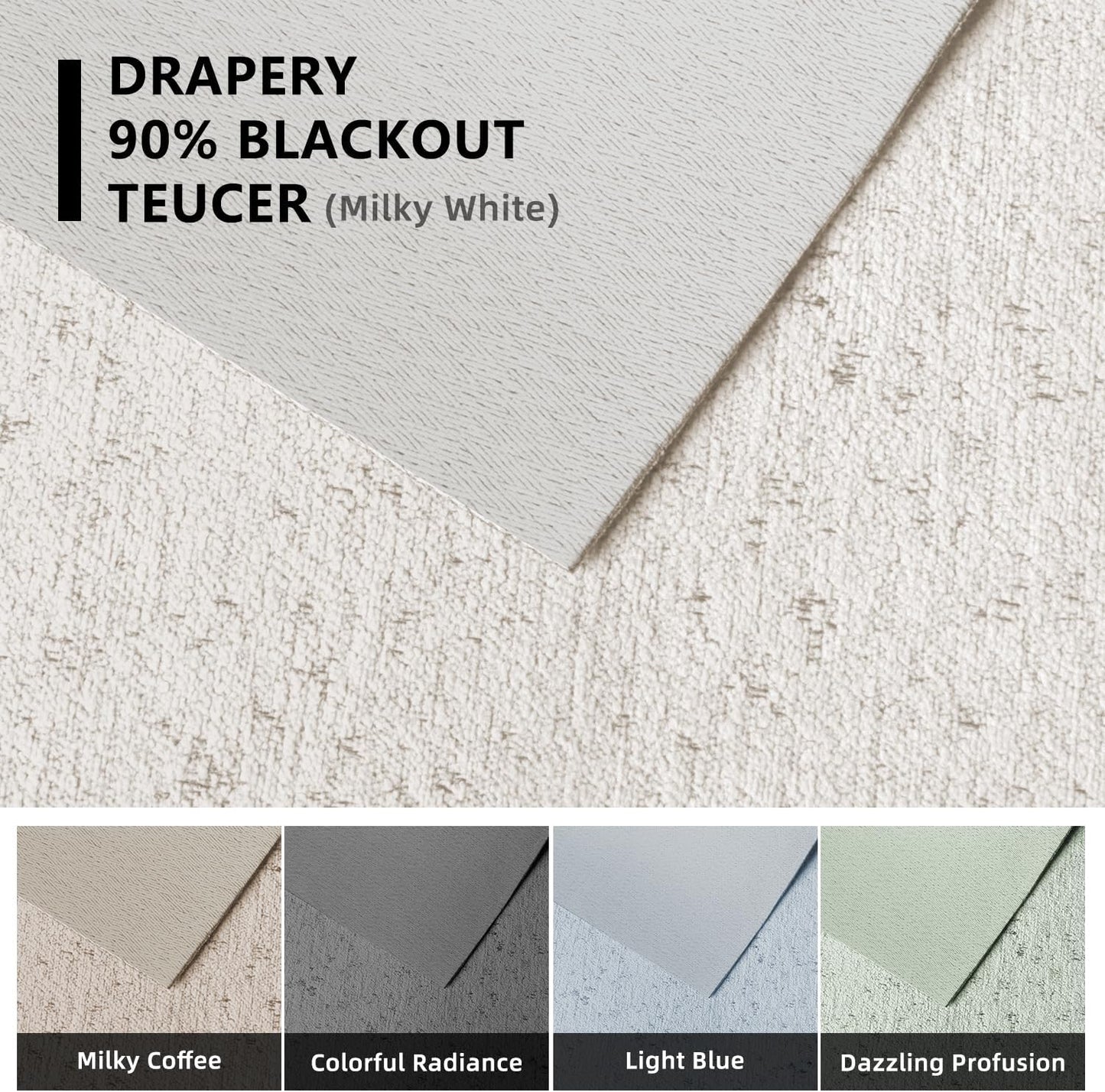SmartWings Drapery Fabric Samples, for Custom Curtain Fabric Selection, Various Styles for Indoor Room, Multi Color