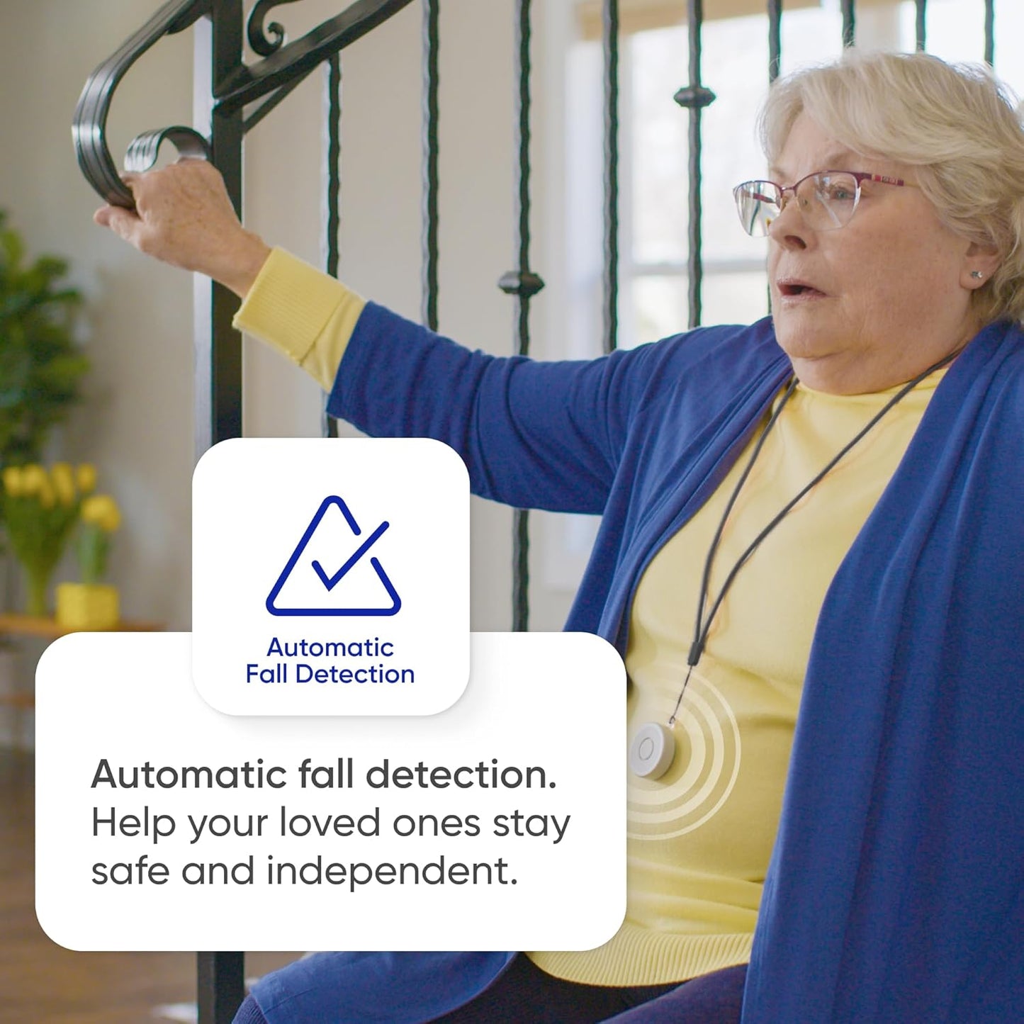 Tags - Fast, Easy Integration with Existing Smart Care Systems - Motion Detection, Emergency Panic Button, Wearable Fall Detection - Battery Operated - 4 Tags