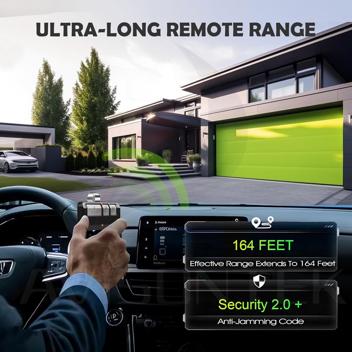 3 for 893LM Universal LiftMaster Chamberlain Craftsman Garage Door Opener Remote, Security+2.0 MyQ【3-Year-Warranty】