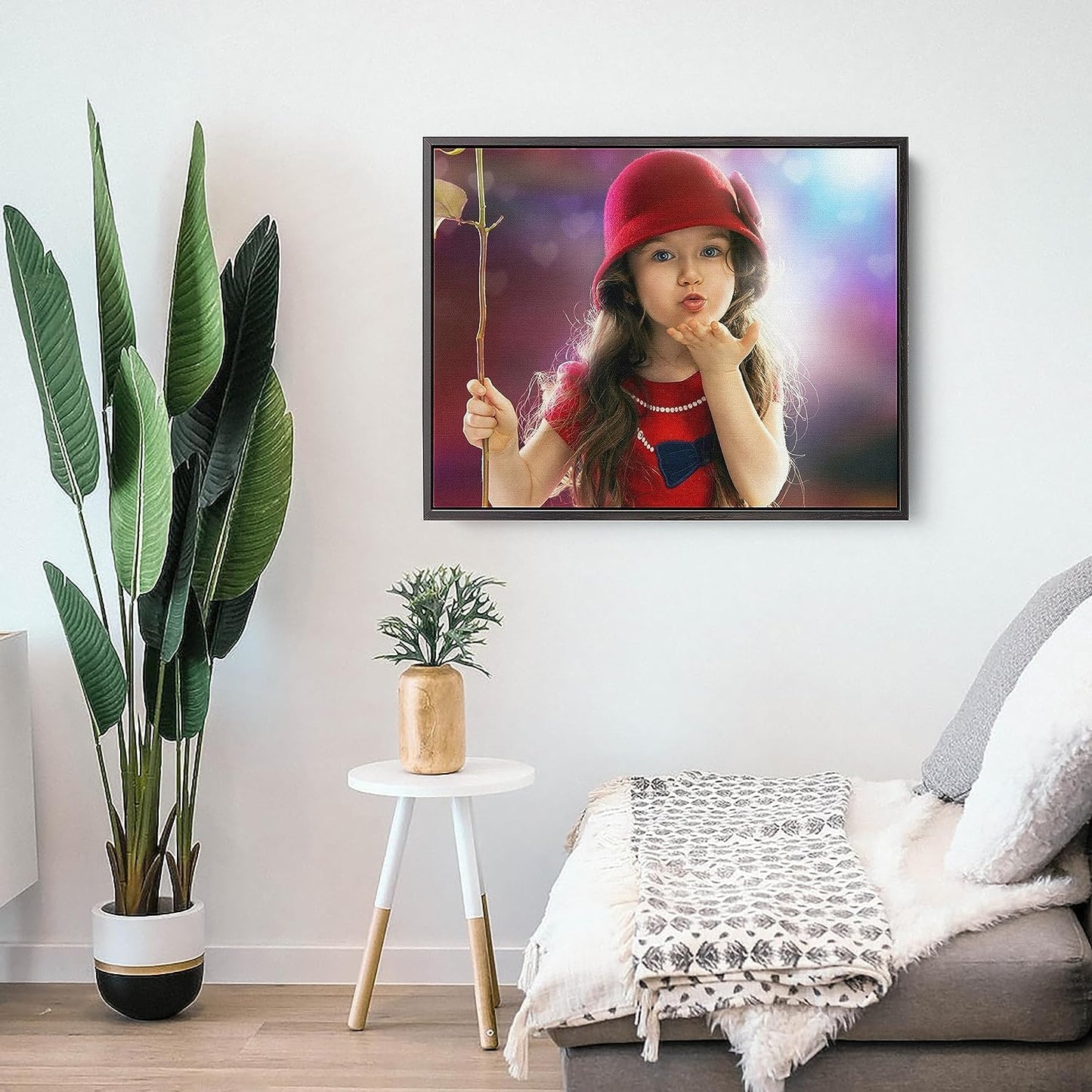 P&L ART. Personalized Custom Canvas Prints: Photo On Canvas Transform Your Photos into Stunning Framed Wall Art Digitally Printed Photo To Canvas Ideal for Home Decor Gifts Keepsakes Black 24x36