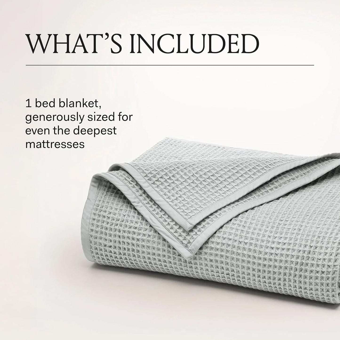 BOLL & BRANCH Waffle Bed Blanket - Twin/Twin XL, Natural - Luxury 100% Organic Cotton - Soft, Lightweight and Breathable - Textured Waffle Weave Design