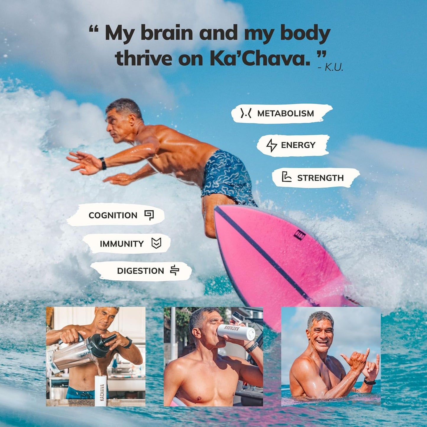 Ka’Chava Whole Body Meal Shake Matcha 2 lb – Vegan Protein Powder with 85+ Superfoods & Greens – Plant-Based Meal Replacement with Probiotics & Digestive Enzymes – Gluten & Dairy Free (15 Servings)