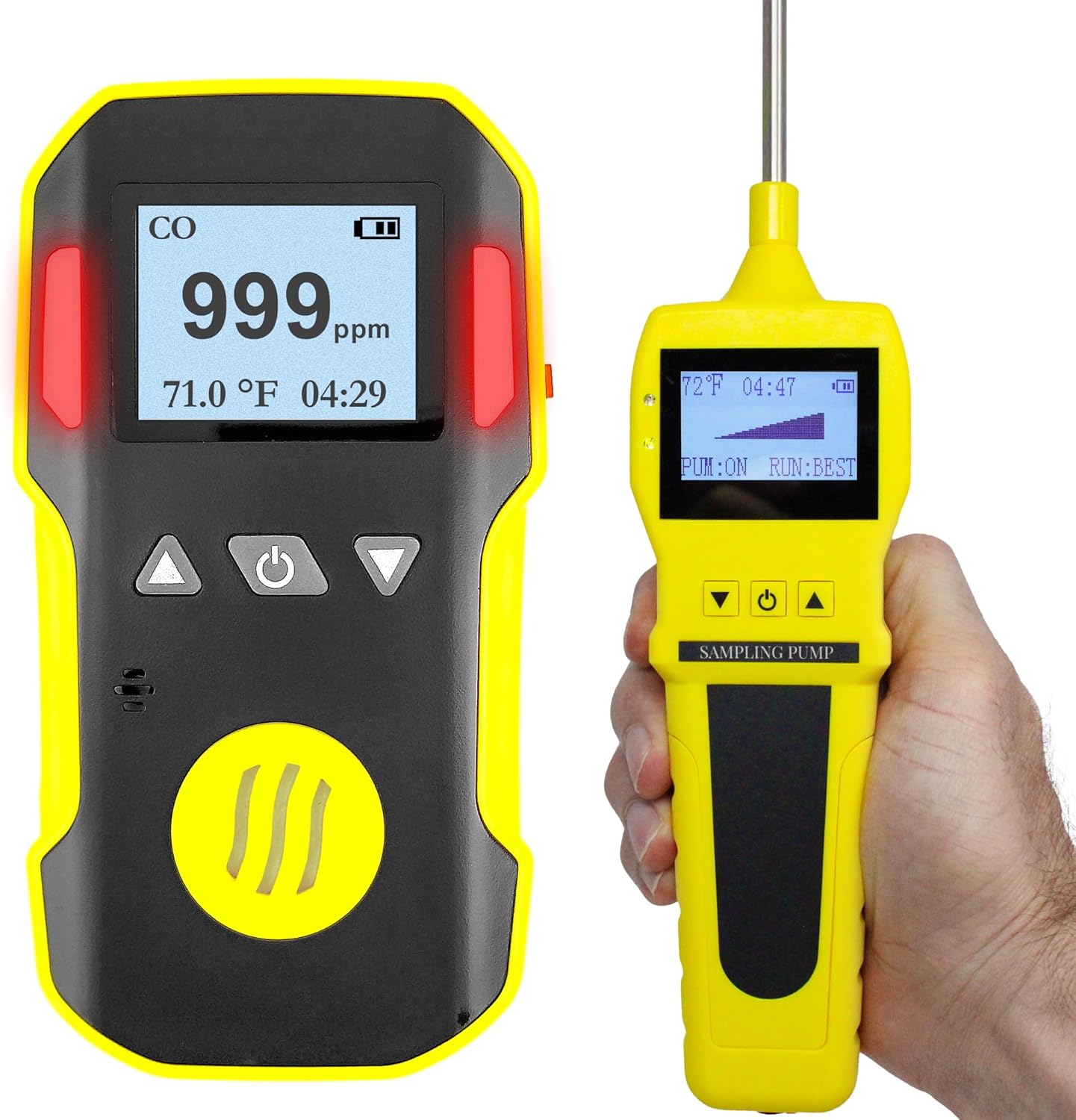 Carbon Monoxide Detector CO Analyzer + Pump by Forensics | USA NIST Calibration | Water, Dust & Explosion Proof | USB Recharge | 0-1000 ppm |