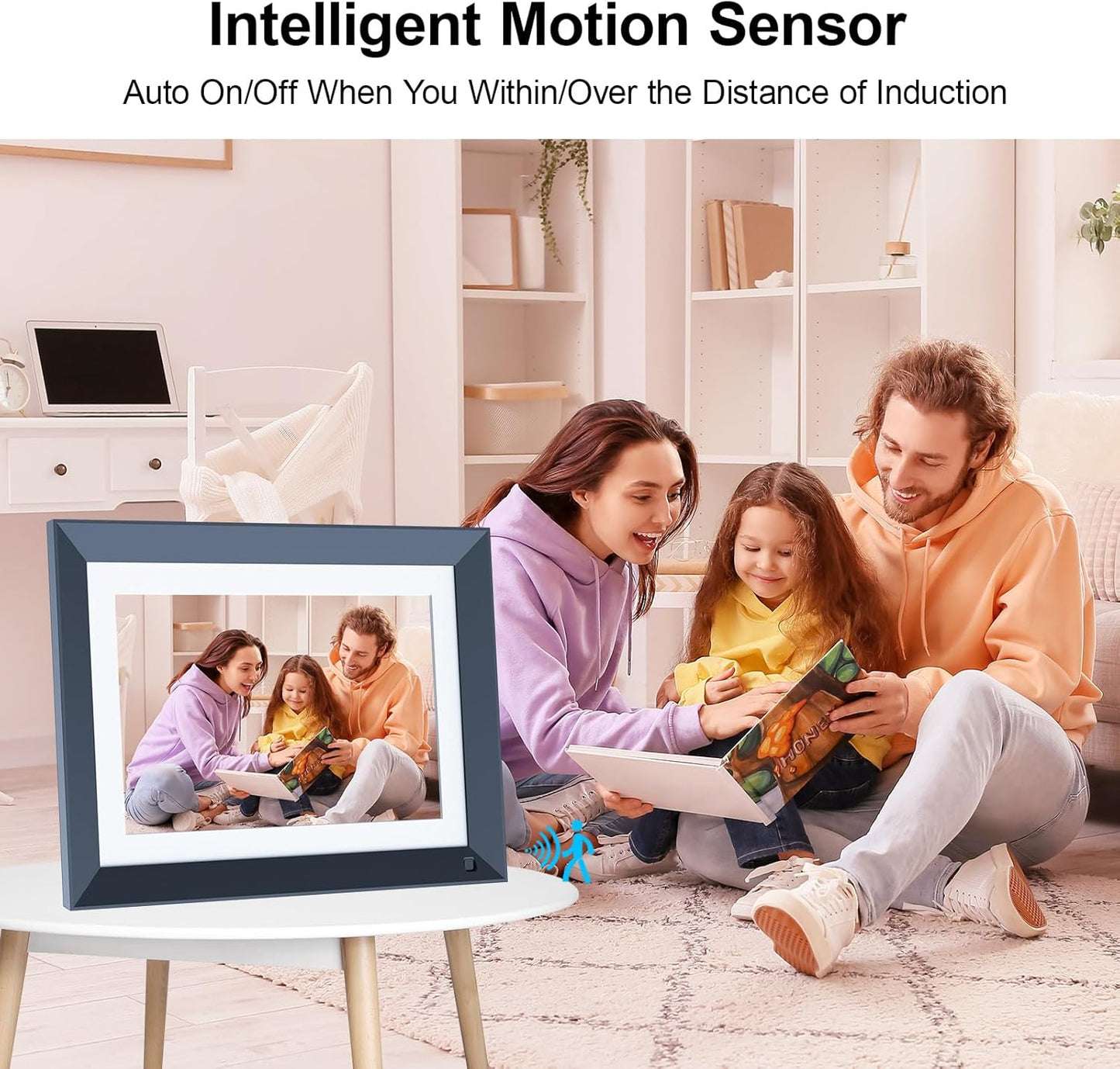 10.1-inch Digital Picture Frame WiFi-Photo-Frame - 16GB Smart Frame, IPS Touch Screen, Auto-Rotate, Slideshow, Load Photo Video from Phone to Digital Frame Via App Email, Free Cloud, Gifts for Mom Dad