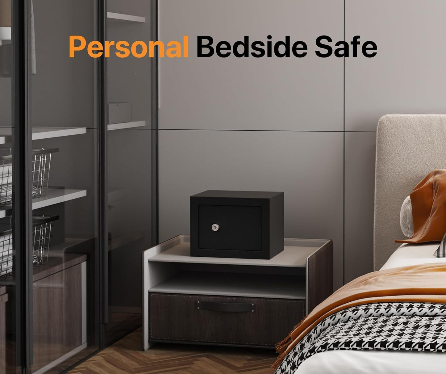 FORFEND Smart Home Safe | WiFi Safebox App Lock/Alarm | Voice Command, Kidnap Alarm, Tamper Detect, Frozen Mode, Sub Account| Digital Safes Anti Theft