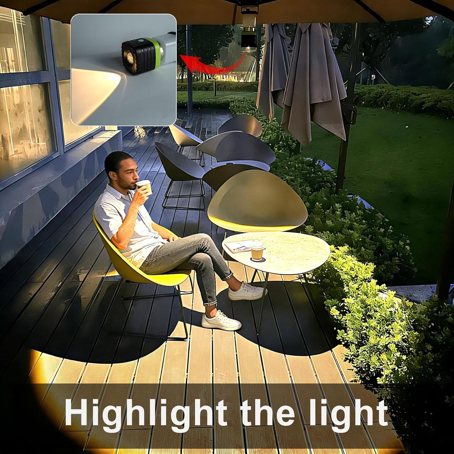 3PCS 3200K Warm Light LED Camping Lantern Rechargeable 1000LM, 4500mAh Power Bank, Flashlight for Hurricane Emergency, Hiking, IP44 Waterproof Lantern(Black)