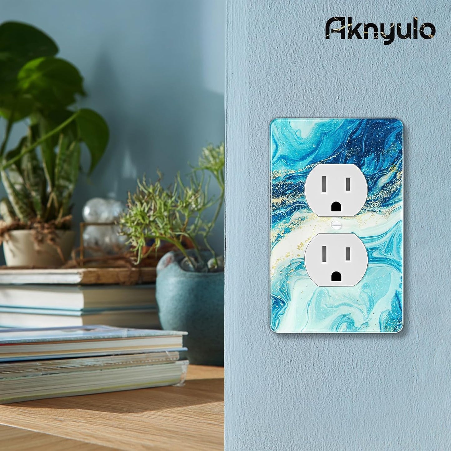 Elegant Marble Bedroom Acrylic Outlet Covers Durable Light Switch Plates Acrylic Wall Plate Decorative Wall Outlet Cover Wall Plates For Electrical Outlets
