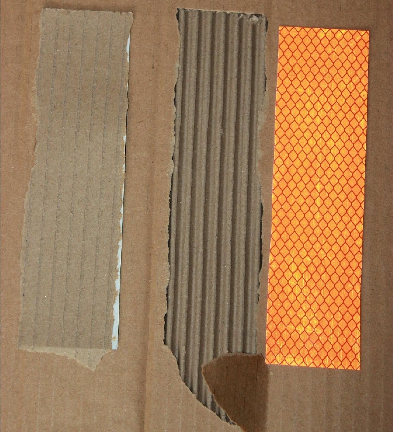 Non Fading Orange Reflective Stickers 1 inch X 6 inch, Outdoor Waterproof High Visibility Warning Safety Adhesive Reflector Tape (100 Pcs)