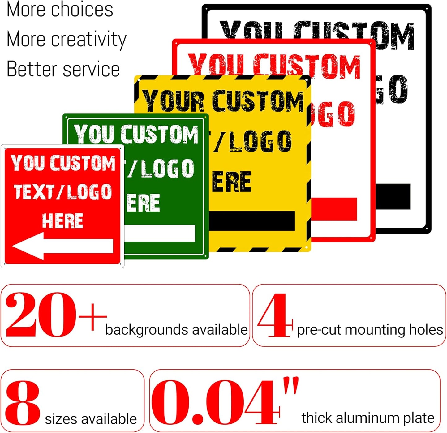 Custom Square Left Arrow Signs - 18 * 18 inches - Optional reflective，High-definition arrow, for parking lots 、 corridors、basement