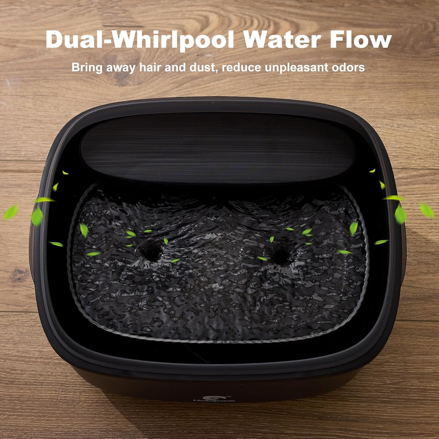 Dog Water Fountain for Large Dogs, 2.1Gal/8L Dog Water Bowl Dispenser, No Spill Automatic Pet Water Fountain for Dogs Cats Multiple Pets with Ultra Quiet Pump, 3 Filter Replacement, Black