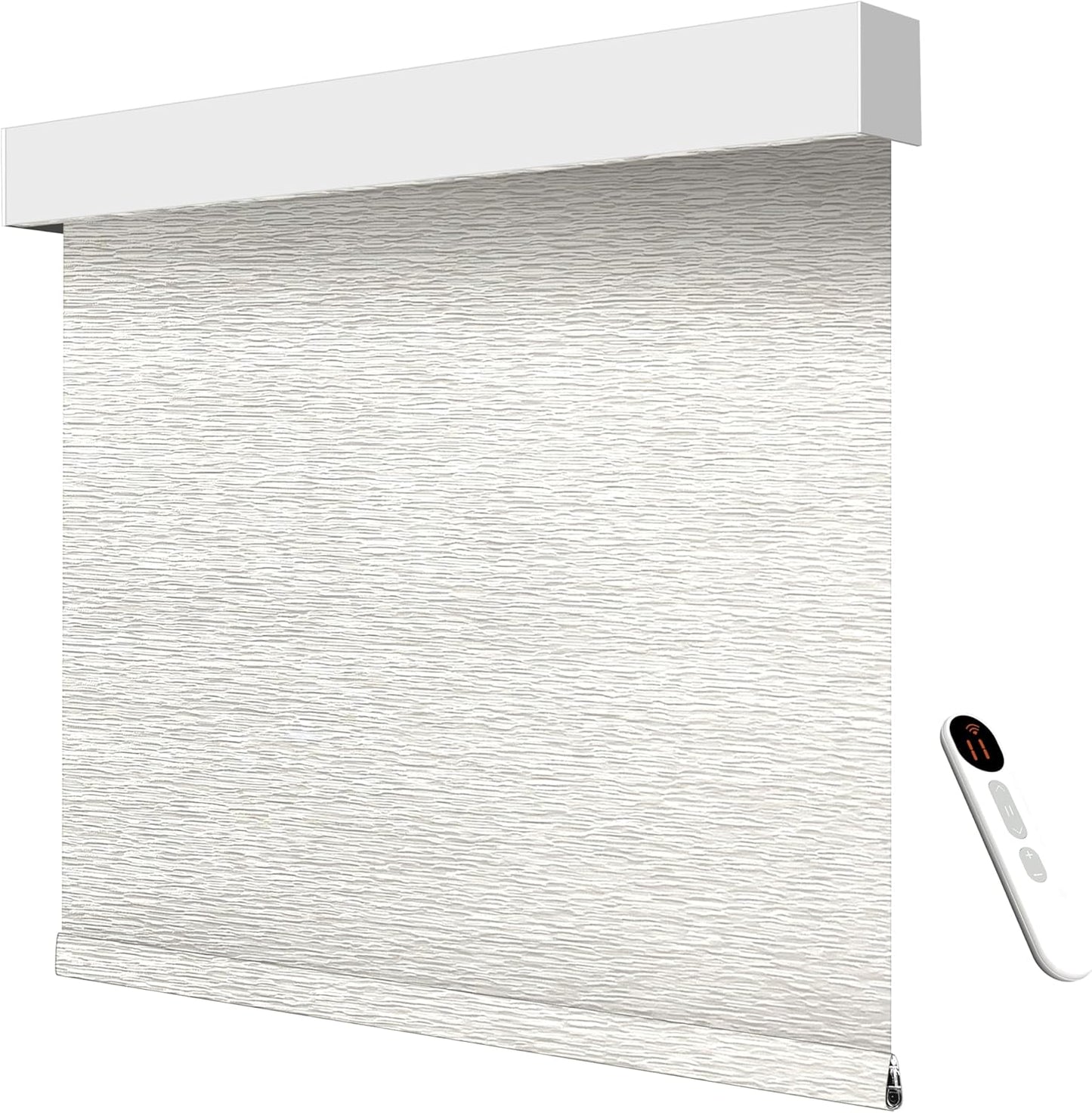 Smart Motorized Blinds – 70% Blackout Roller Shades with Remote, Alexa/Google Home/Siri Control, Matter Compatible, Wireless Rechargeable Battery, Custom Sizes for Windows & Sliding Doors