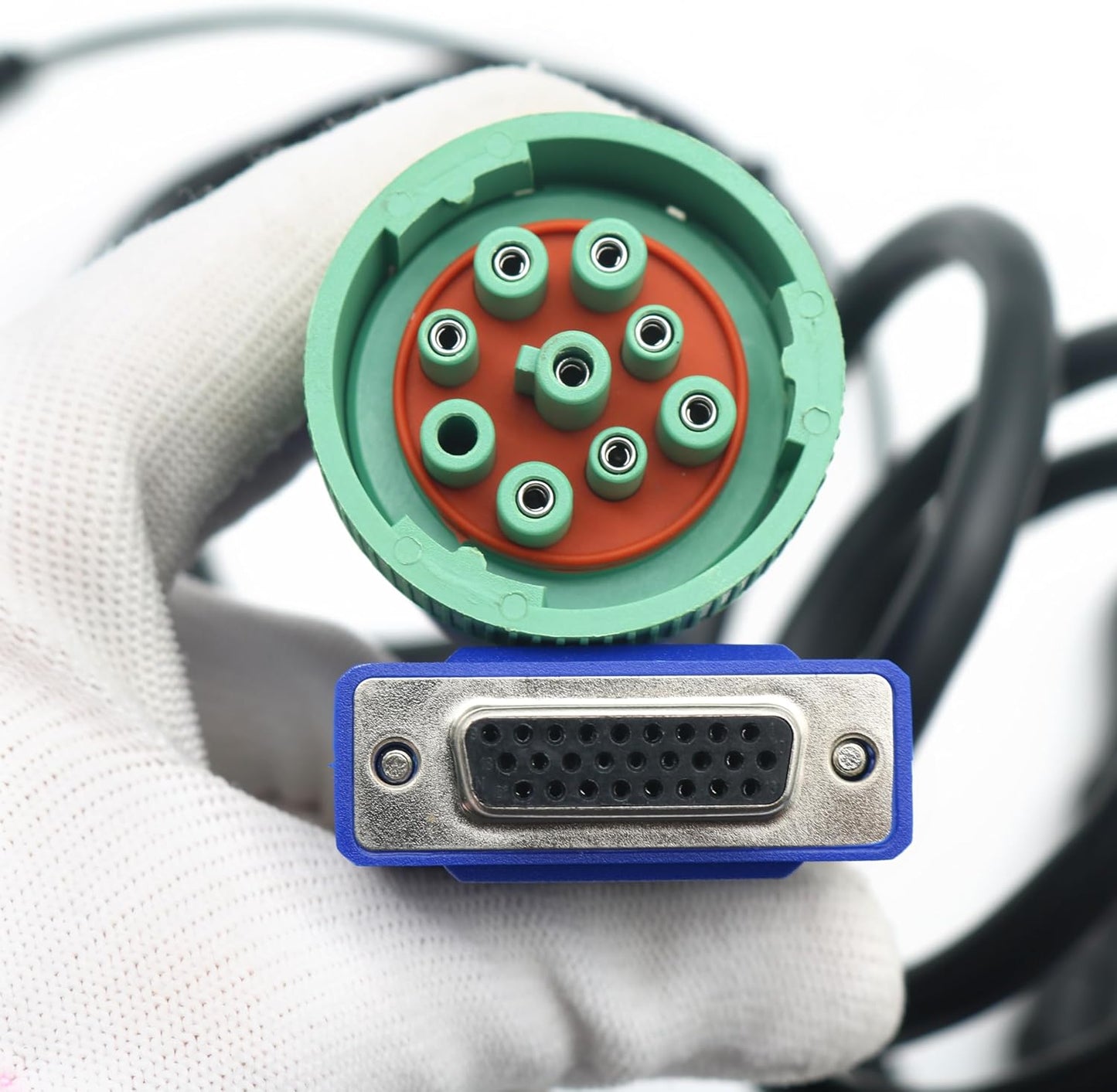 For Nexiq 3 121054 USB Link 3 Wired Edition Universal Truck Excavator Diagnostic Scanner Repair Info Database Plug & Play for Heavy Duty Diesel Engine Code Reader Tool (Nexiq3 Support Vol with laptop)
