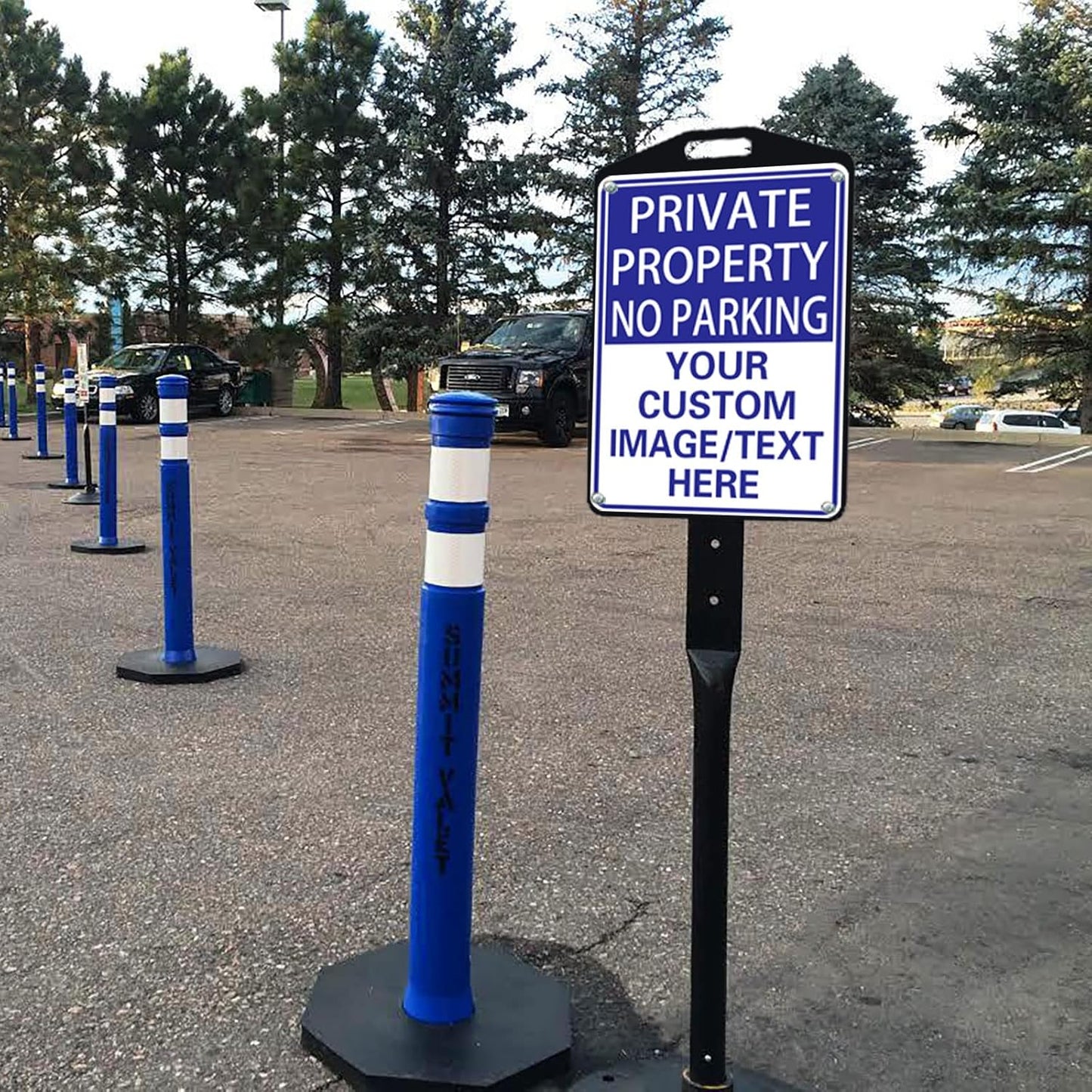 Private Property Sign No Parking Signs Custom Signs for Parking Lots Business and Schools Outdoor Use Aluminum Metal Decor 12x17 Inches