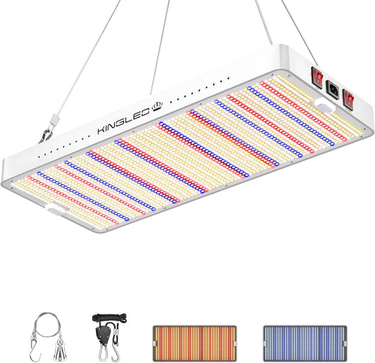 KINGLED KP4000 LED Grow Lights with Yield LEDs 5x5ft Coverage Full Spectrum Grow Lights for Indoor Hydroponic Plants Greenhouse Growing Lamps Veg Bloom Daul Mode