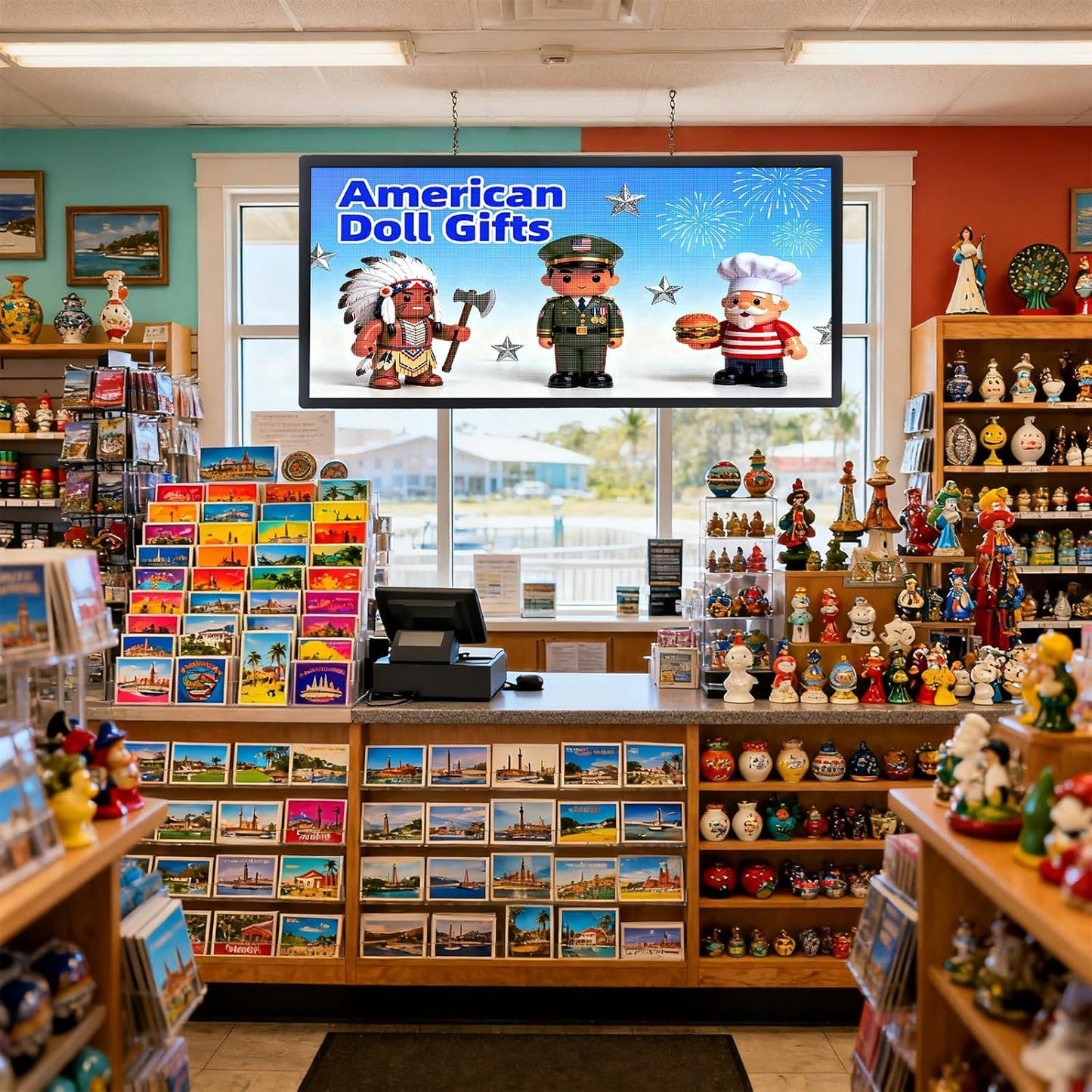Programmable LED Sign for Business,P3 Outdoor Digital Electronic Message Board with WiFi Control, Scrolling Display Screen for Store Advertising, 40"x17"