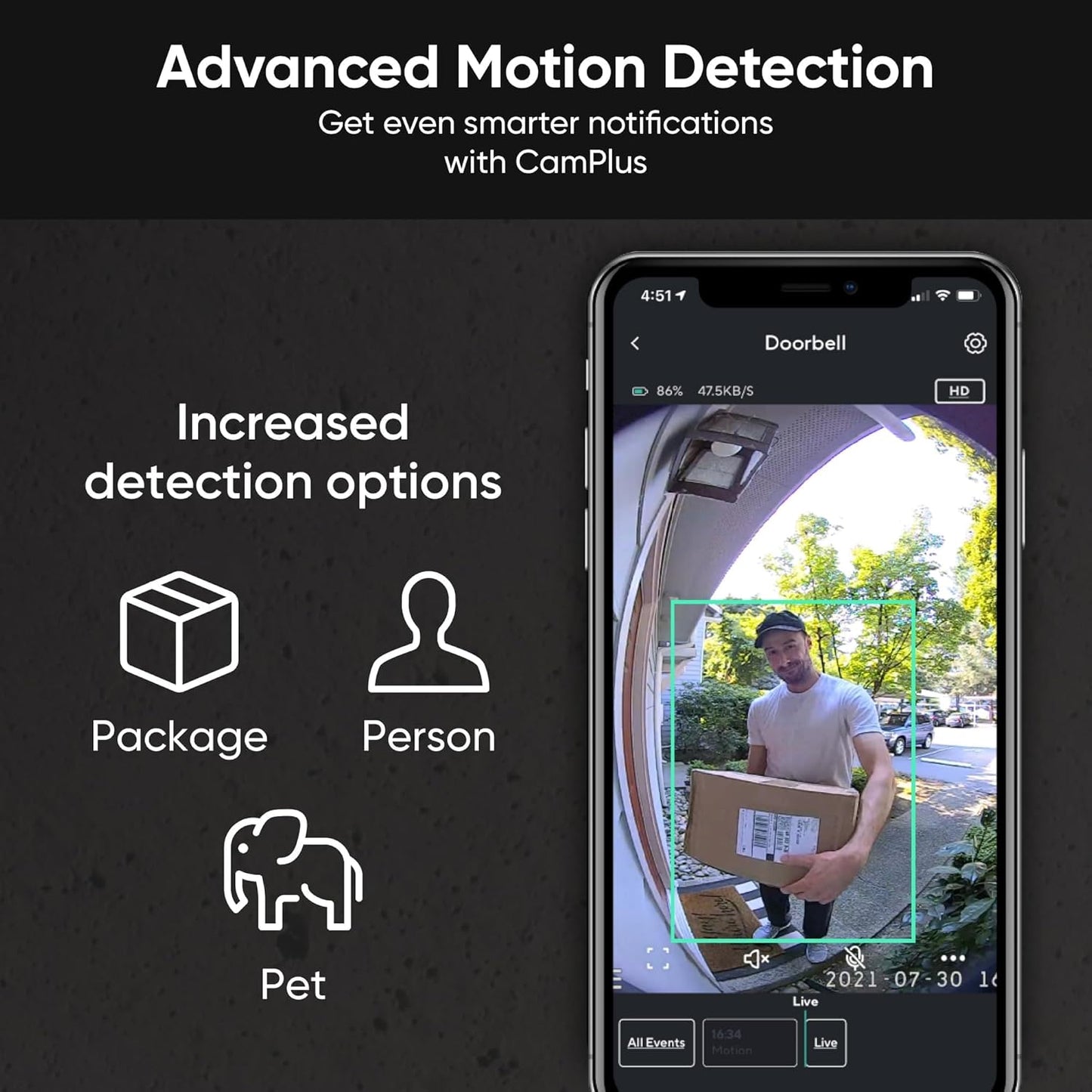 Wyze Wireless Video Doorbell Pro (Chime Included) with Easy-to-Use Design, 1440 HD Video, 1:1 Head-to-Toe View (1:1 Aspect Ratio), 2-Way Audio, Night Vision