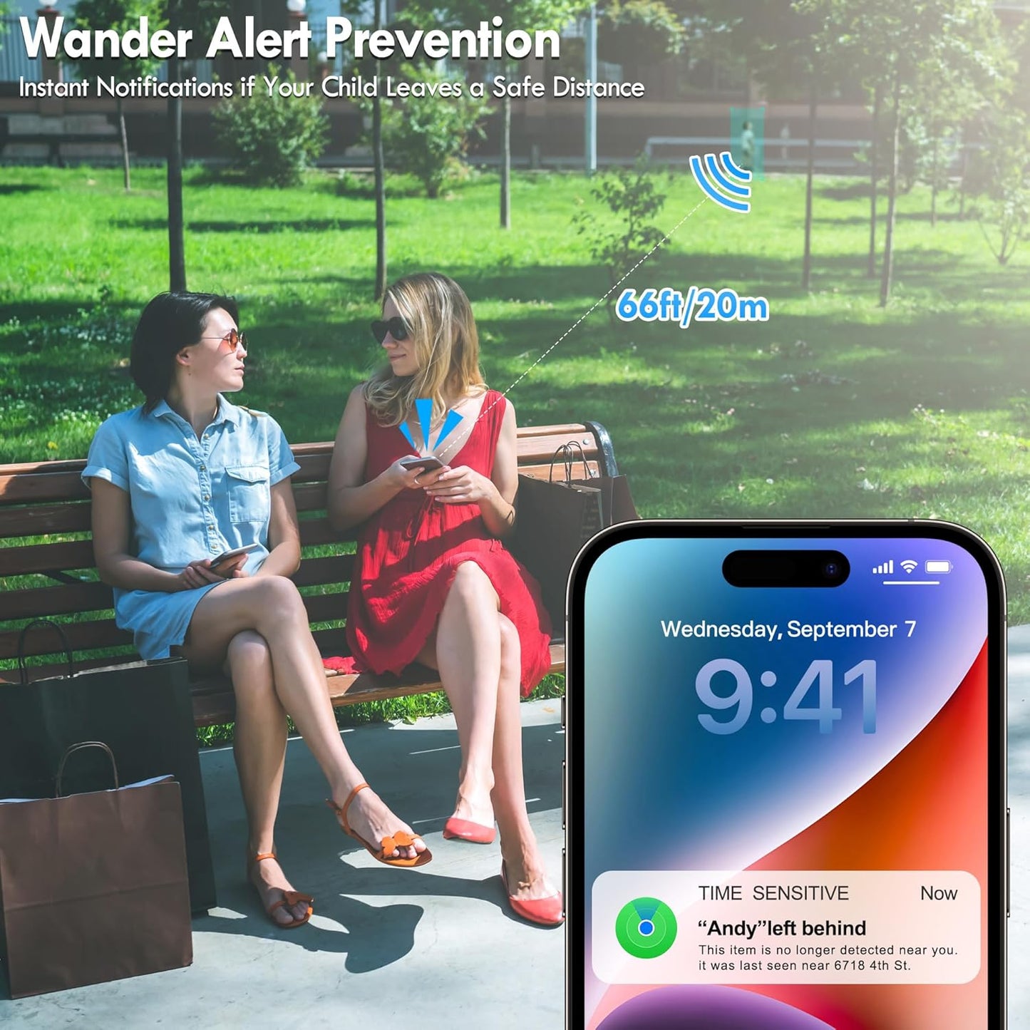 GPS Tracker for Kids hidden 4pack, Security Tag with Pins Works with Find My (iOS only), Lost Mode, Anti-Removal Tracking Device for Children, Elderly, Pets, Backpack, No Monthly fee (Not for Android)