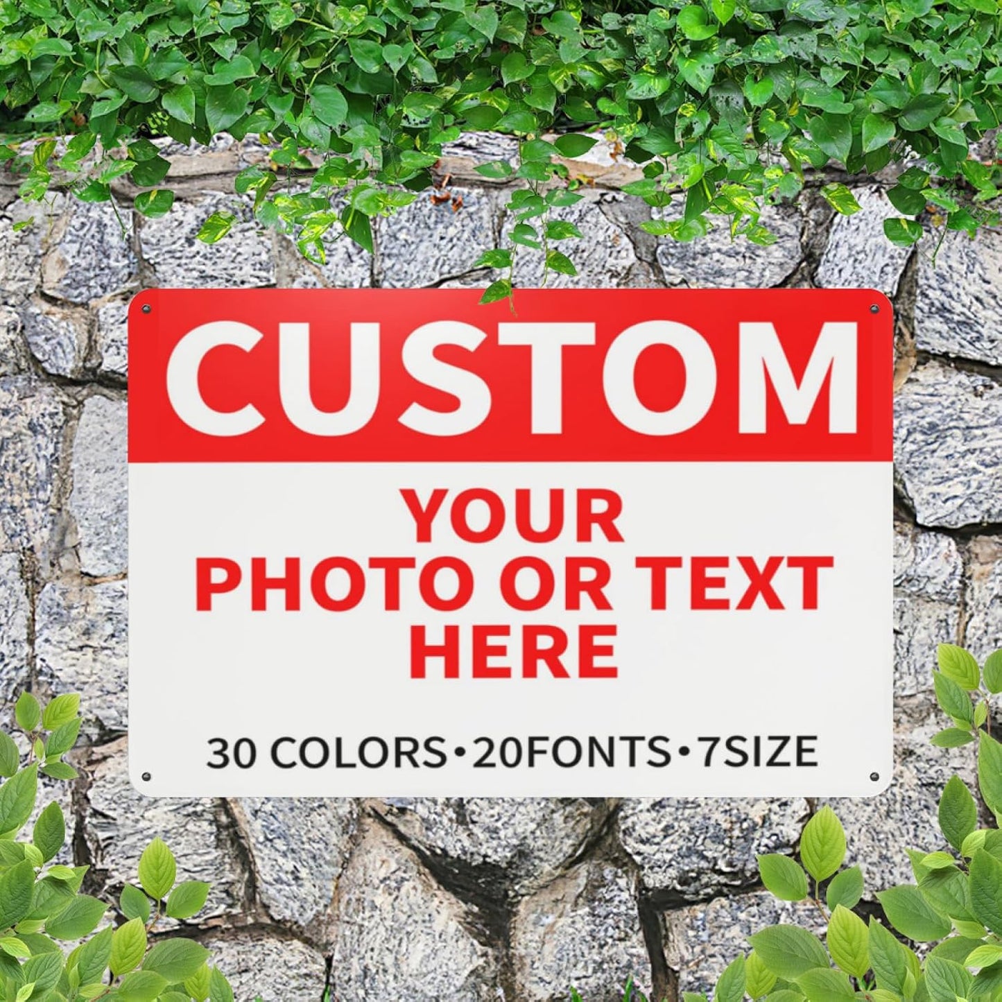 Bulk Custom Signs Outdoor Metal Sign Personalized Signs for Business, Office, Home, Road Signs, Garden Signs, Parking Signs, Decorative Signs, 12''x8''