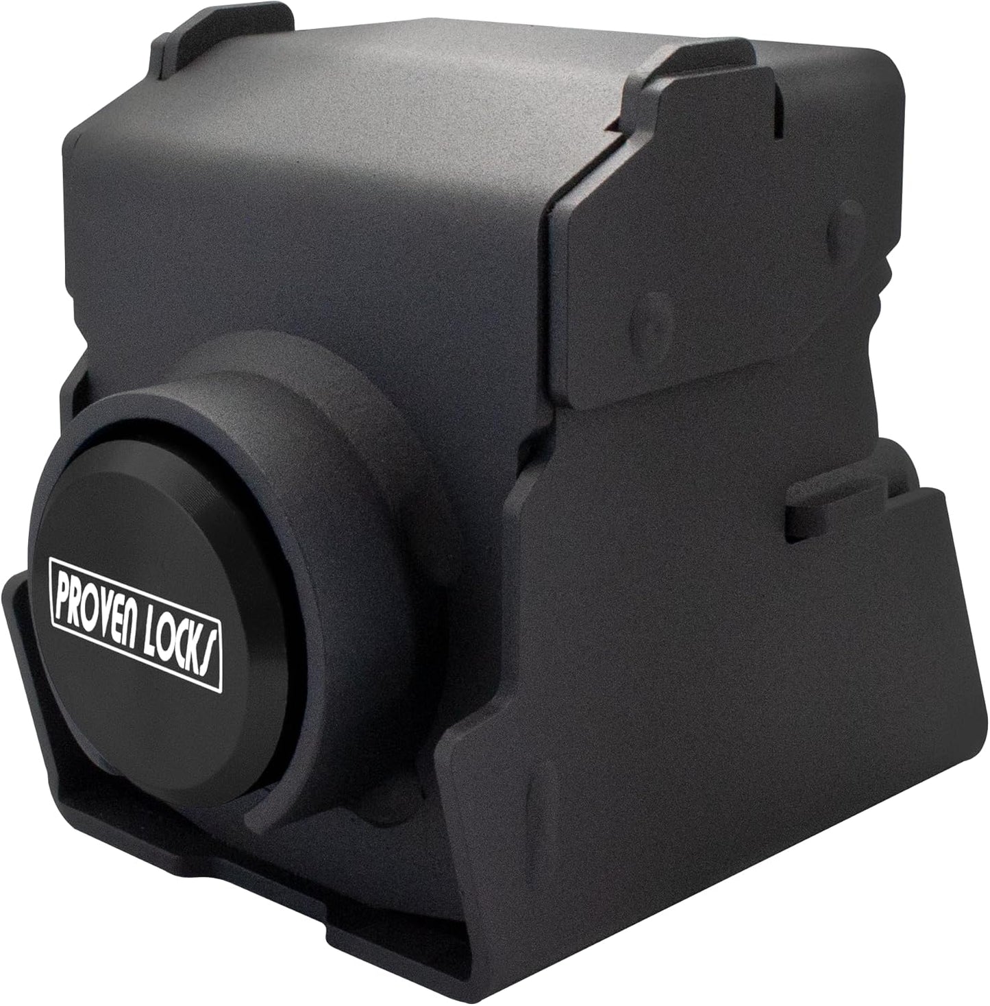 Proven Industries Model 2516 Trailer Lock, Fits 2 5/16-Inch Couplers, Made in The USA (Black-Square)
