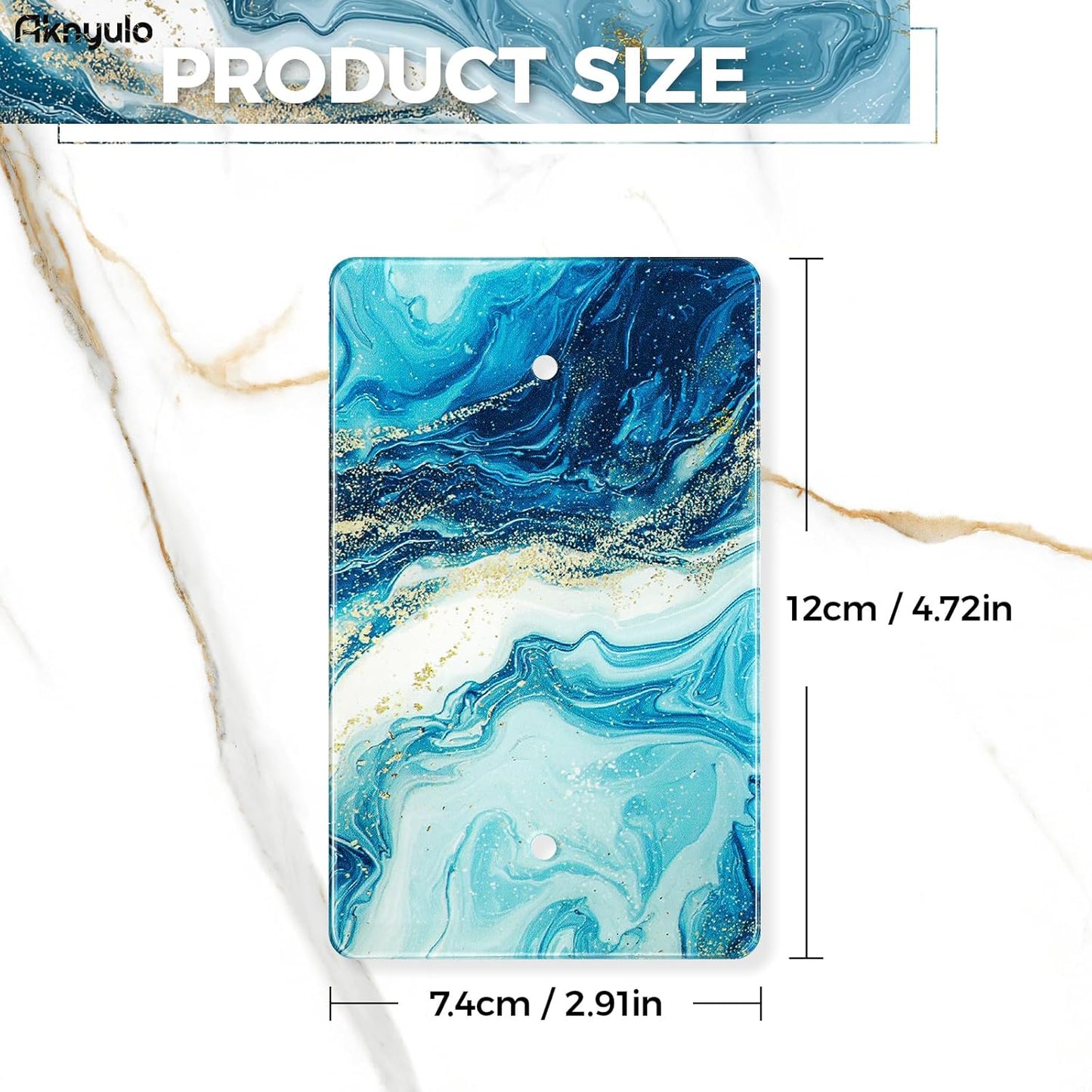 Elegant Marble Bedroom Acrylic Wall Plates Blank Wall Plate Light Switch Cover Plate Blank Wall Plate Decorative Acrylic Light Switch Cover