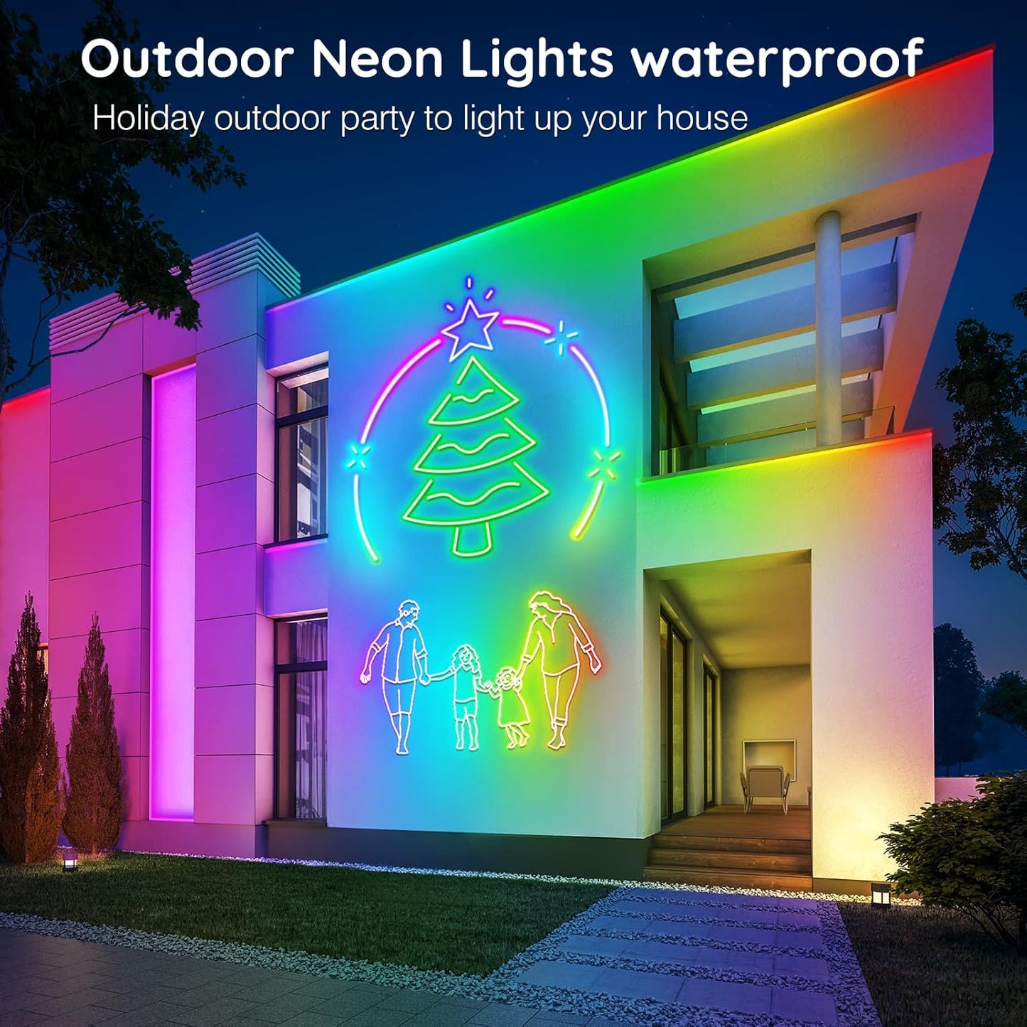AILBTON 100Ft Neon Rope Lights,Flexible Led Rope Lights Control with App/Remote,Multiple Modes Rope Lights,IP65 Outdoor RGB Led Neons Lights,Music Sync Gaming Led Neon Light Strip for Bedroom Decor