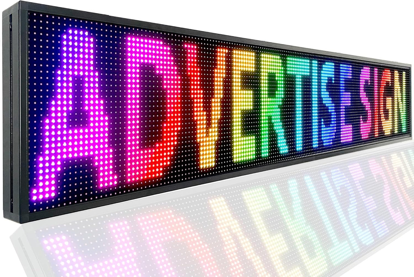 P10 Outdoor Led Sign 77"x14" WiFi Programmable with High Brightness Scrolling LED Sign for Business Digital Advertising Display Electronic Message Board