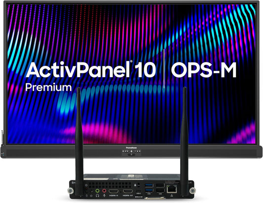Promethean ActivPanel 10 Premium 86" High Specification Digital Whiteboard for Office or Class, 4K UHD, OS Flexible Device, Panel & Wall Mount Included, Bundled N97 Windows OPS, 3 Year Onsite Support