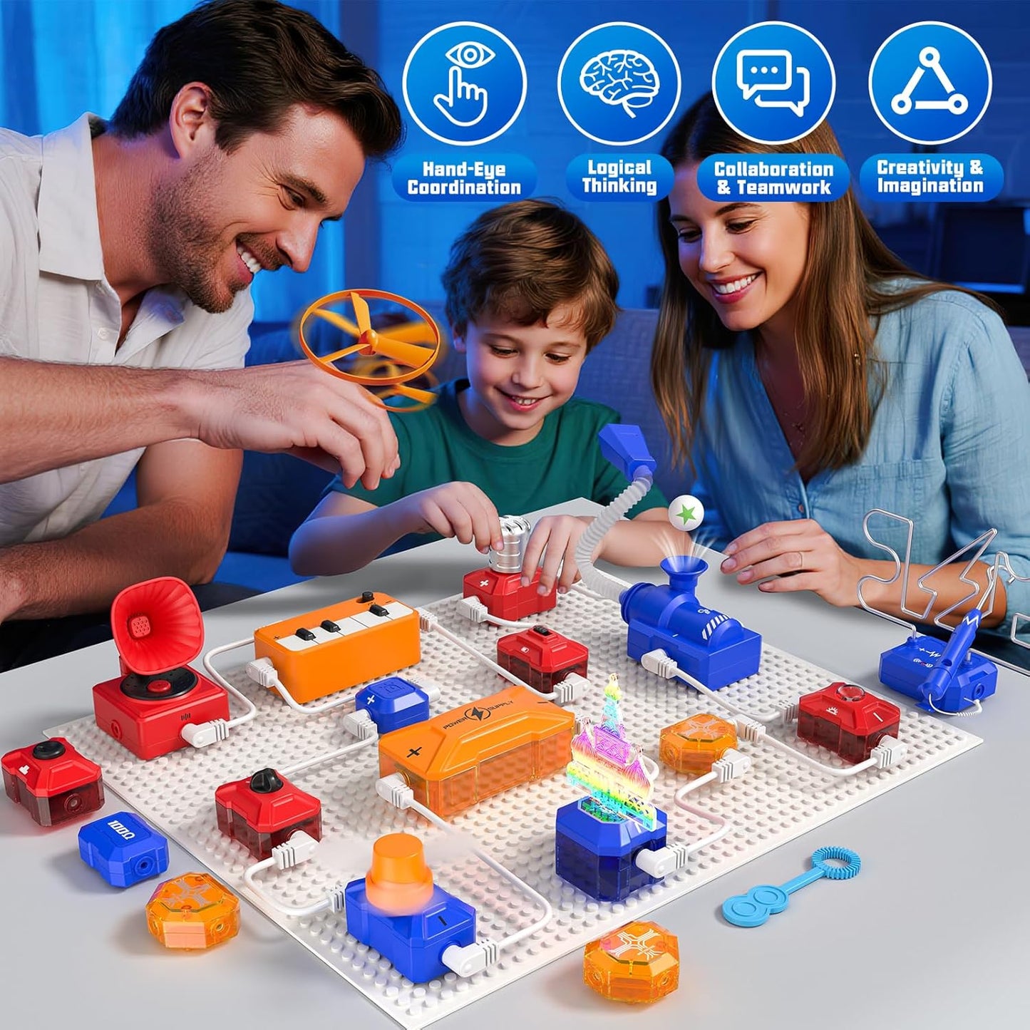 Science Kits for Kids Electronics Exploration Kit with 671+ Circuit Projects, Physics Experiments Circuit Board STEM Educational Toy for Boys Girls Ages 3 4 5 6 7 8 9 10 11 12+