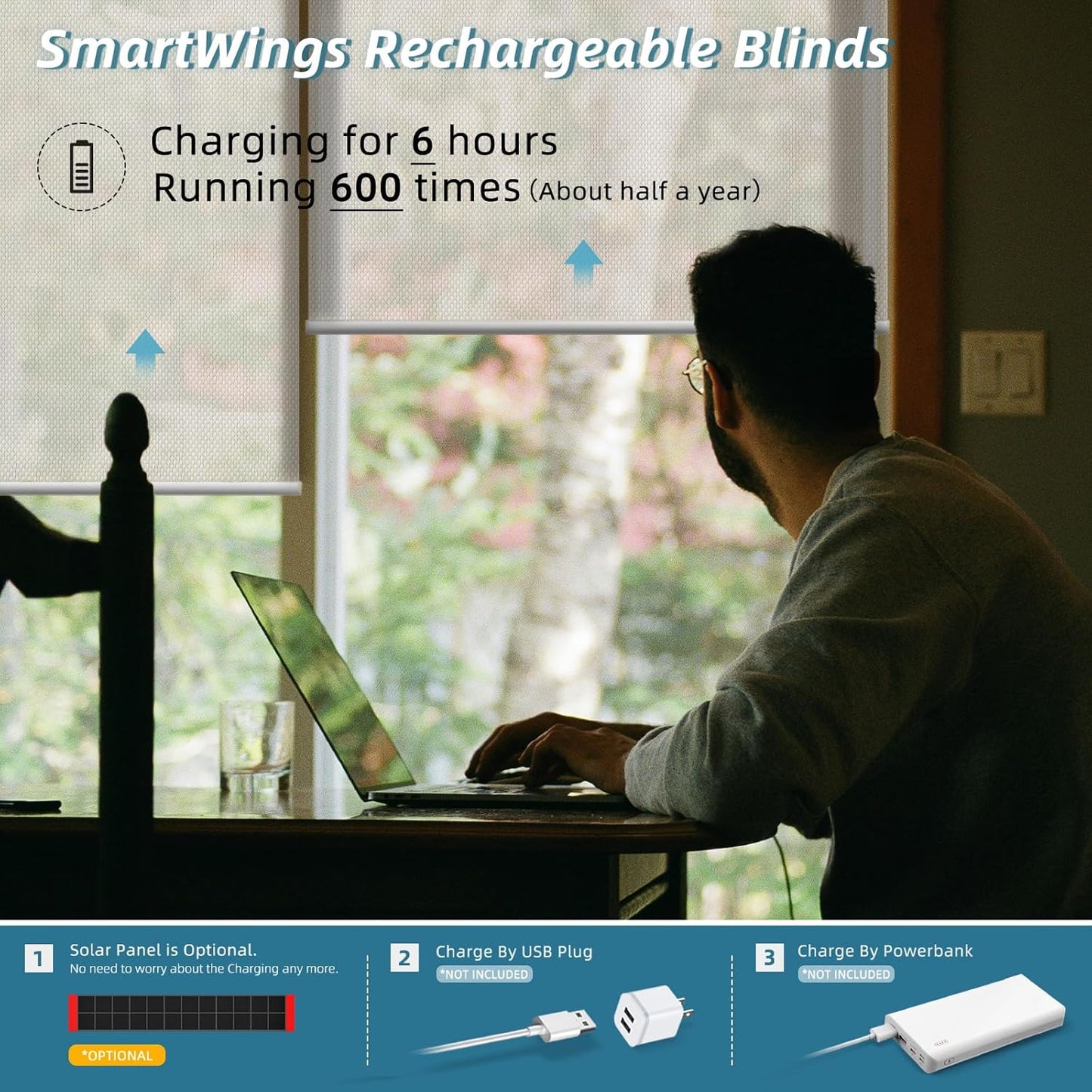 SmartWings Motorized Smart Roller Shades in Light Filtering, Electric Blinds with Remote for Windows Compatible with Alexa/Google Home/Homekit, Customized, 1% Openness Aventus Beige
