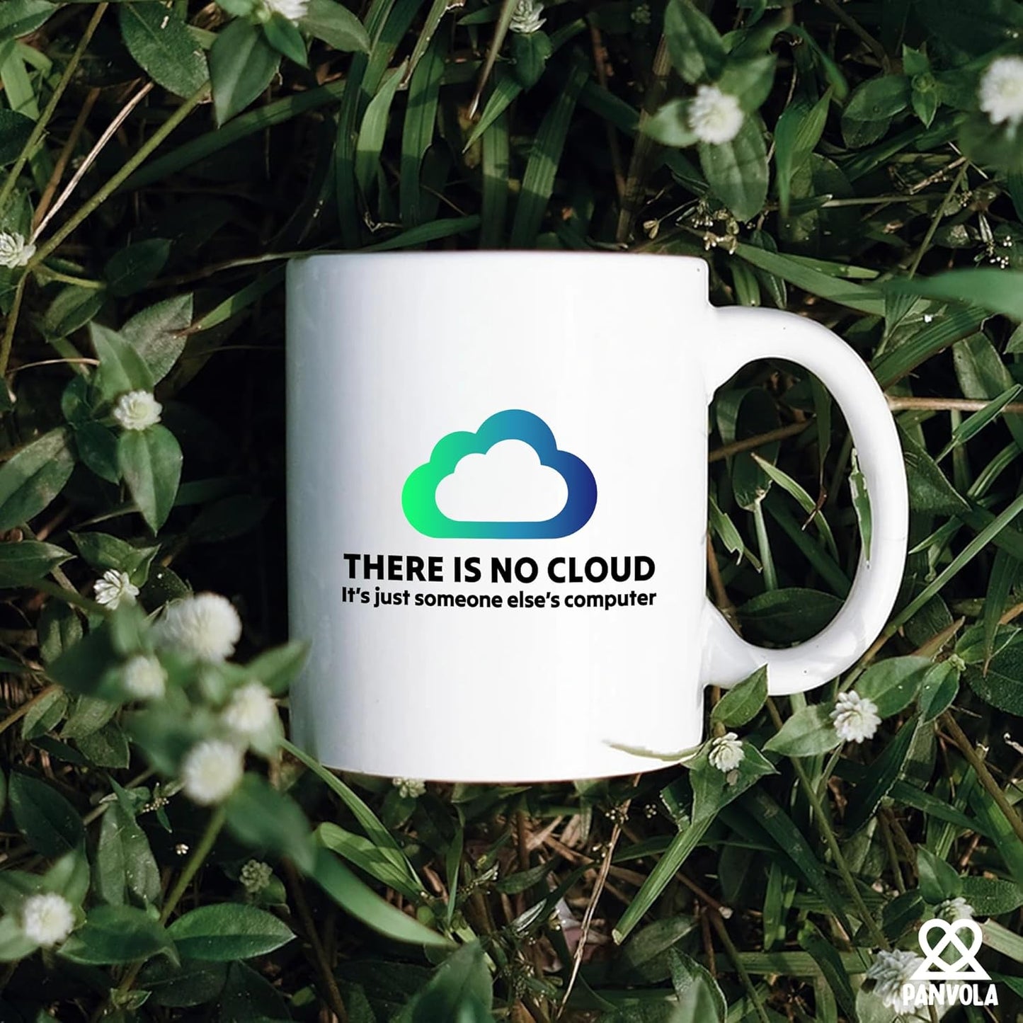 Panvola There Is No Cloud Programmer Gifts Computer Programming Developers Coders Computer Engineer Computer Science IT Novelty Drinkware Ceramic Mug 11 oz White