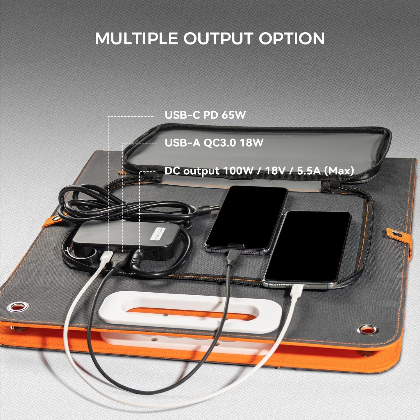 Solar Generator With Solar Panel Included, FF Flashfish 200W Portable Power Station+100W Solar Panel(DC/USB-A/USB-C Output), Backup Power Battery And Solar Panel Kit For Camping Home Power Outage