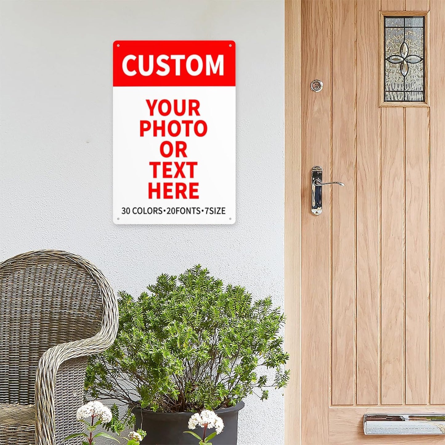 Bulk Custom Signs Outdoor Metal Sign Personalized Signs for Business, Office, Home, Road Signs, Garden Signs, Parking Signs, Decorative Signs, 6''x8''