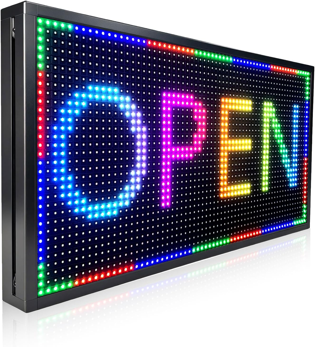 Programmable Led Sign Outdoor Digital Signs For Business Scrolling Electronic Message Board Wifi Control Display Screen Panel Custom Full Color Advertising P10(26" * 14")