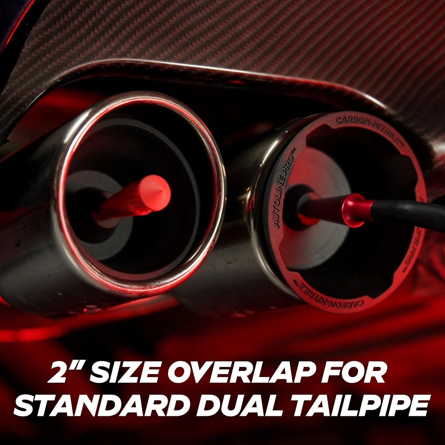 AutoLine Pro Premium Cone and Plugs 2-in-1 Adapters | for Automotive Smoke Machine Leak Testing | Cone & Cap Plugs Function | CarbonNitrile™ | Patented Design.