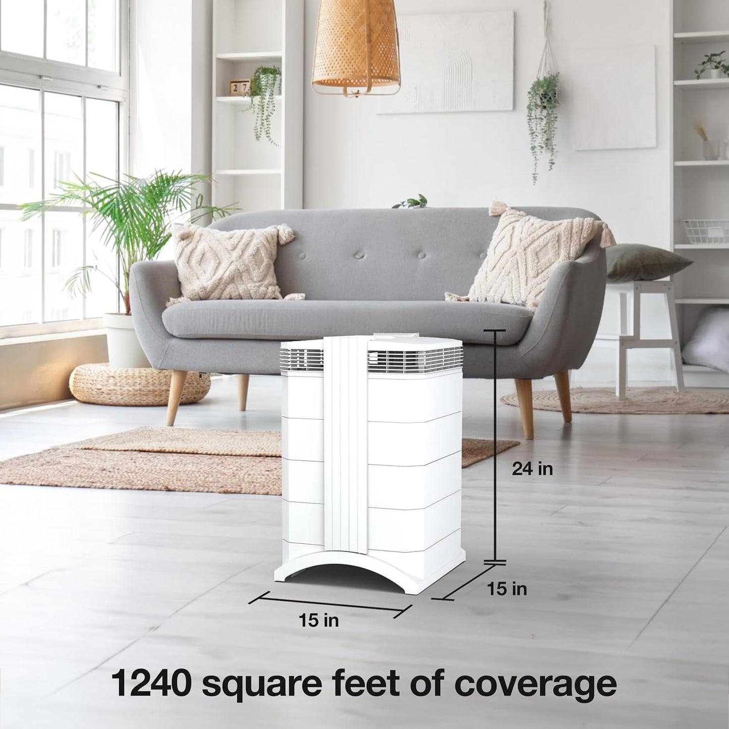 IQAir HealthPro Compact XE Air Purifier - 3-Pack - Compact HyperHEPA Filtration for Spaces up to 3720 sq ft - Allergens, Smoke, Dust, Mold, Pet Dander, Swiss Made, WiFi Enabled