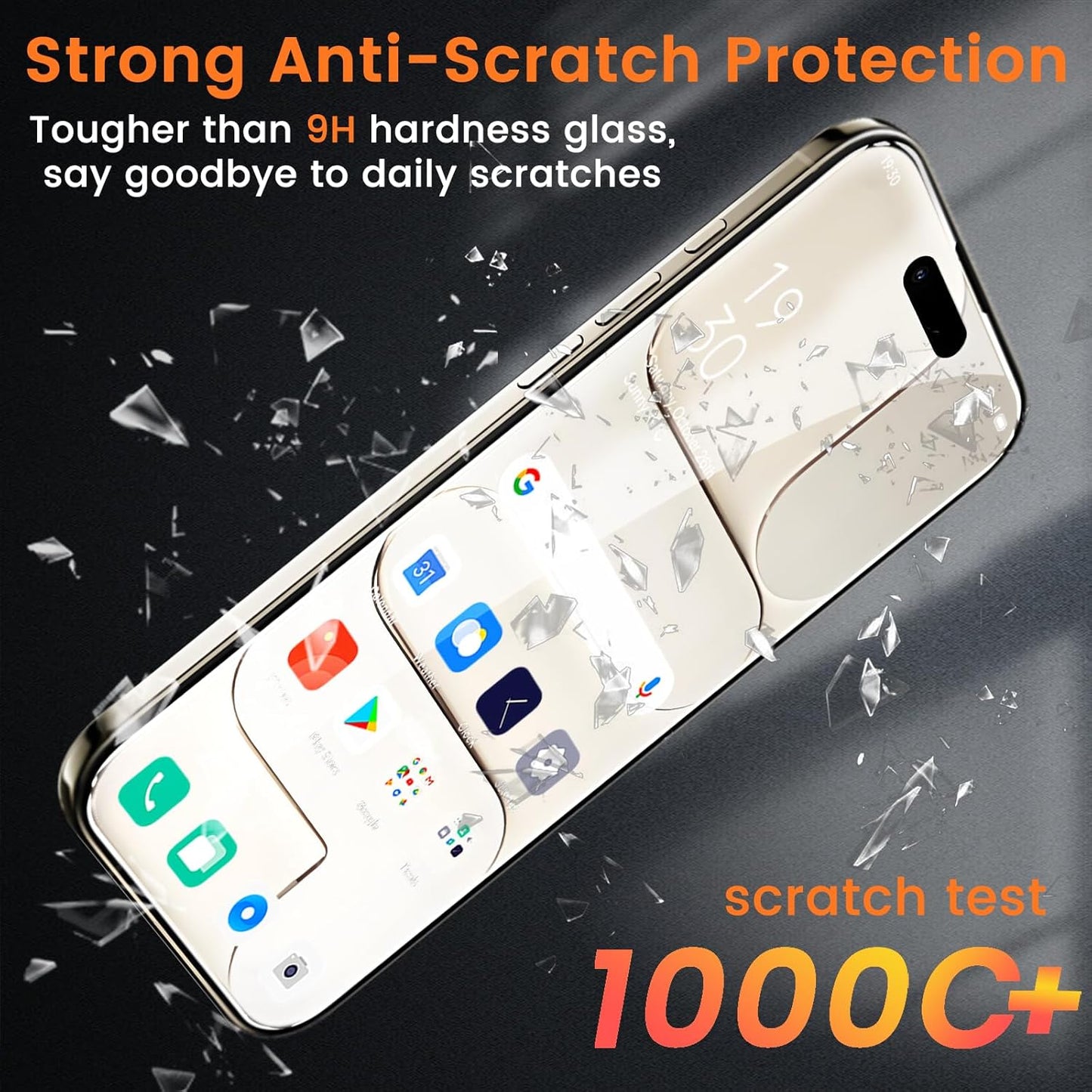 4 Pack Privacy Screen Protector for iPhone 17 Air 6.5-Inch with 4 Pack Camera Lens Protector, Anti Spy Tempered Glass Film 9H Hardness Bubble Free Case Friendly