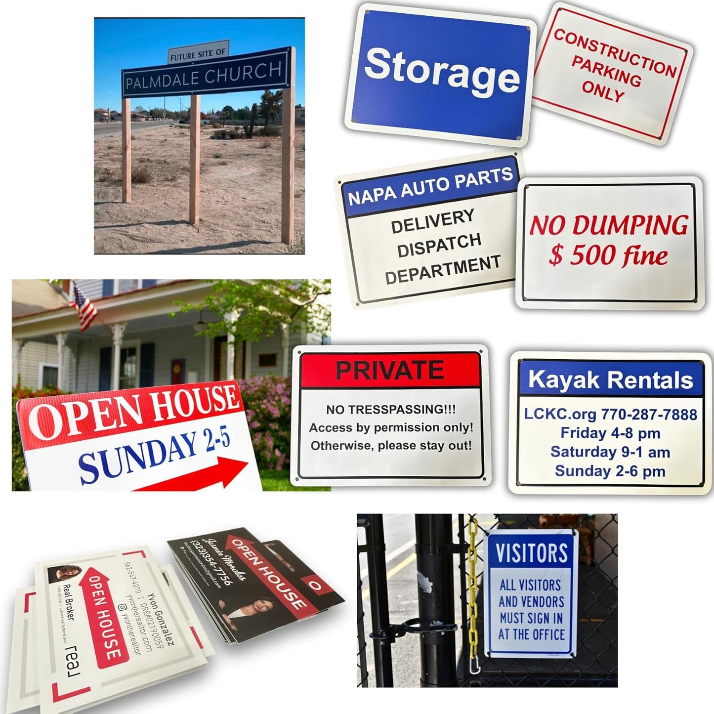 Custom Signs Outdoor Metal for Home Office Business, Personalized, Door, Porch, Delivery, Man Cave, Shop, Garage, Street. For Outside or Inside Use. Our Metal Signs Are UV Printed Solid Aluminum 10x7 inches